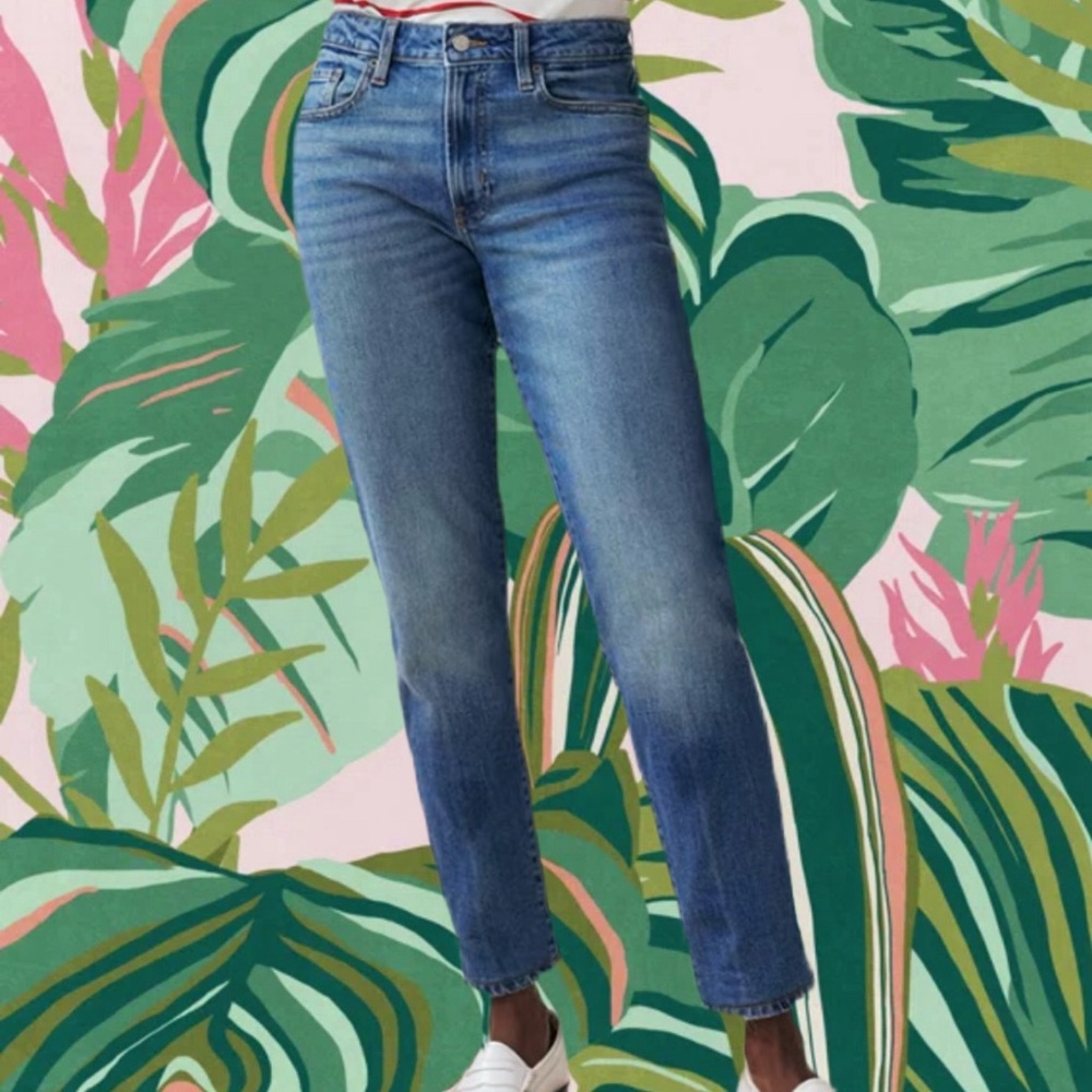 OG Straight High Rise Medium Wash Jeans